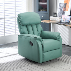 Hiện đại sang trọng duy nhất màu cam điện ngồi có thể ngả sofa với điều chỉnh màu Be da Trung Quốc có tính năng massage chức năng khung gỗ - Product Image 1