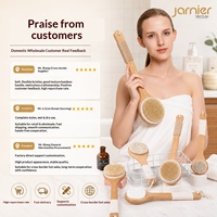 Brosse de bain transfrontalière à poignée longue en crin de cheval, avec cordon de fixation, pour nettoyage et massage, pour salle de bain domestique, Zhejiang Lanyard Assembly