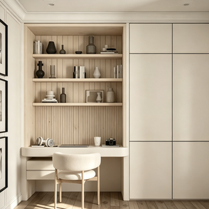 Diseño de Interiores de Villa Orgánica Minimalista Moderna en Color Crema, Plano de Diseño Personalizado, Renderizado 3D, Comunicación Completa - Product Image 6