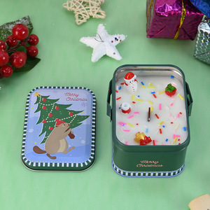 <span class=keywords><strong>Velas</strong></span> Aromáticas de Cera de Soja Hechas a Mano de Marca Privada, <span class=keywords><strong>Velas</strong></span> Perfumadas de Lujo Personalizadas, Juegos de Regalo en Frascos Metálicos - Product Image 2