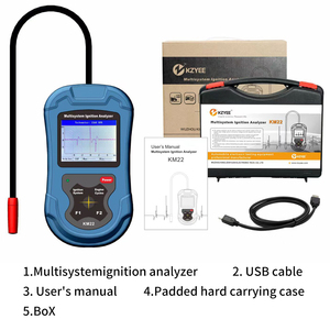 KZYEE KM22 Digital Waveform Display <strong>RPM</strong> Spark Volt Analyzer <strong>Tester</strong> Multi-System Ignition Car Spark Plug Diagnostic Tools - Product Image 6