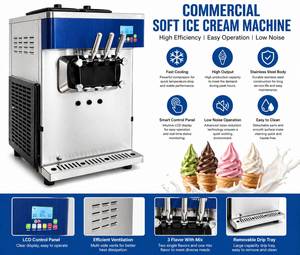 Máquina de Helados de Una Boquilla, Máquina Italiana para Hacer Yogurt Congelado para Heladería - Product Image 2