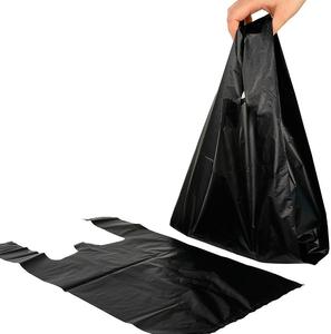 Sacs en plastique HDPE personnalisés avec logo, sacs de courses pour supermarchés, sacs en forme de T-shirt, vente en gros - Product Image 1