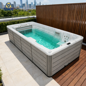 <span class=keywords><strong>Piscina</strong></span> <span class=keywords><strong>de</strong></span> Natación <span class=keywords><strong>de</strong></span> Lujo <span class=keywords><strong>de</strong></span> 2.4 Metros con Bomba <span class=keywords><strong>de</strong></span> Turbina Aprobada por CE, Jacuzzi, <span class=keywords><strong>Piscina</strong></span> Infinita para Exteriores con 17 Jets, Resistente a Ozono y Rayos UV - Product Image 2