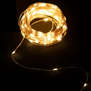 Guirlande lumineuse solaire, 2m+10m, lumière blanche chaude, idéale pour décorer l'extérieur, les fêtes et créer une ambiance chaleureuse - Product Image 2