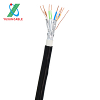 Câble Réseau LAN Blindé 305M 10 Gbit/s UFTP FFTP SFTP Cat6 Cat6a avec Gaine Individuelle en Aluminium pour Extérieur, CCTV et Centre de Données
