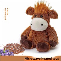 YD TOYS Jouet chauffant en peluche super doux et écologique en forme de mouton, rembourrage en coton PP, compatible micro-ondes, parfum lavande, 31-50 cm, pour bébés 0-24 mois