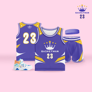 Unisex Sneldrogende Basketbaluniformen Aanpasbare Polyester Sportkleding Set Voor Kinderen Volwassenen Plus Maat Inbegrepen Ademende Functie - Product Image 3