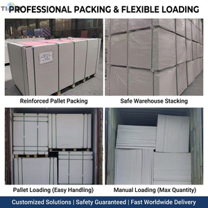 Pannello in <span class=keywords><strong>Cartongesso</strong></span> 1/2 4x8 Bianco, Lastra di Gesso Impermeabile Esportata in Australia - Product Image 4