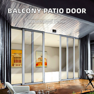 Puertas Corredizas Automáticas para Balcón y Patio, de Aleación de Aluminio, Modernas, con Malla de Fibra de Vidrio y Vidrio Low-E - Product Image 2