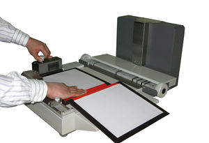WD-PMS18A) 457*457mm Mini Station <span class=keywords><strong>de</strong></span> bureau 18 pouces Photo Album couverture fabricant manuel A3 papier traitement machines cas fabricant - Product Image 6