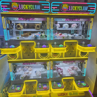 Мини-игровой автомат-кран для 4 игроков с металлической конструкцией, английским интерфейсом, гарантией 1 год, для детей от 6 лет