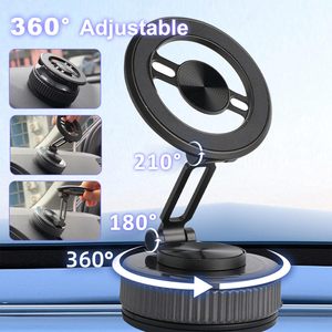 Schitec Vacuum Suction Base Car Mount Durable Zinc Alloy & Magnetic Phone Holder <b>for</b> Any Smooth Surface Inside Your Car - Product Image 3