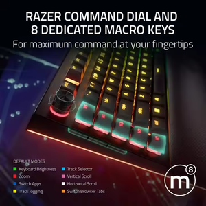 Clavier de jeu filaire Razer <span class=keywords><strong>BlackWidow</strong></span> V4 Pro, clavier mécanique 100% original avec molette de commande et éclairage Chroma RGB - Product Image 4