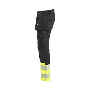 BLAKLADER - 113011499933C52 Pantalon haute visibilité stretch Noir/Jaune-EAN 7330509949818 HI-VIS WORKWEAR - Product Image 4
