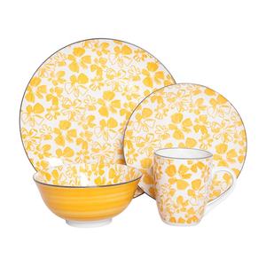 Juego de vajilla de cerámica con patrón de impresión, juego de vajilla de cocina - Product Image 5