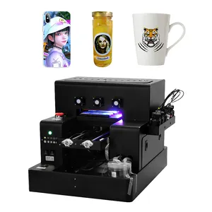 Otomatis A4 UV Printer untuk Epson L805 Printer Inkjet untuk PVC CD Botol Ponsel Kasus Logam Kayu MDF Cetak