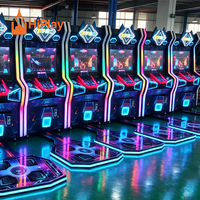 Machine de jeu d'arcade électronique Cyberpunk à monnayeur avec tapis de danse et capteurs de mouvement pour parc d'attractions