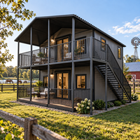 Maison modulaire préfabriquée extensible à double aile, moderne, 20 pieds/40 pieds, avec salle de bain et cuisine – Meilleures ventes