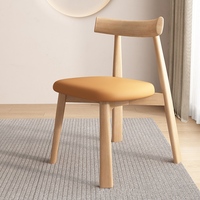 Chaises de Salle à Manger en Bois Massif Nordique, Style Italien Moderne avec Dossiers en Bois Minimalistes, pour Maison & Restaurant Hôtelier, Nouveau Style Chinois