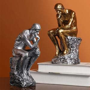 Statua in Resina di Uomo Nudo in Meditazione, Finitura Bronzo, Scultura Artistica Maschile in Premium Cold Cast - Product Image 3