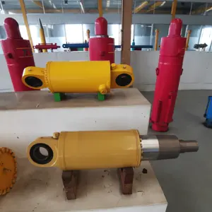 High Pressure construction machinery piston rod 5 stage 30 ton hydraulic piston cylinder for trailer double acting hydraulic