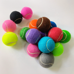 Pelota de tenis de goma duradera impresa con logotipo personalizado para perros y gatos - Product Image 3