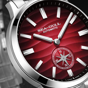 Montre mécanique personnalisée pour <span class=keywords><strong>homme</strong></span> Seagull Nature Series, boîtier en acier inoxydable, <span class=keywords><strong>lunette</strong></span> en cristal saphir, mécanique automatique - Product Image 3