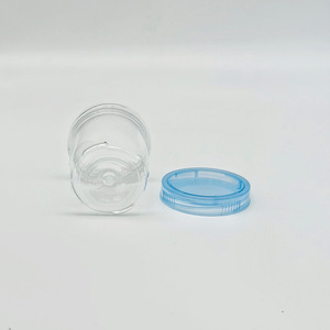 Contenedor Apilable para Mascotas de 75 ml, Frasco de Plástico Transparente con Tapa para Té, Dulces, Granos, Joyería, Almacenamiento, Forma de Cilindro, Tamaño S - Product Image 2