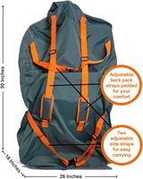 Sac de transport universel double pour poussettes BSCI, compatible avec les poussettes BOB, robuste, imperméable, pour le transport en cabine