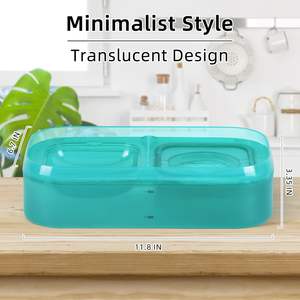 ซีห์ พีท ดูอัล วอเตอร์ โบวล์สำหรับสุนัขและแมว แกนกรองสีเทาเข้มกึ่งโปร่งใส ดีไซน์ถอดออกได้ 390 ก - Product Image 2