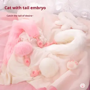 Sm Seksspeeltjes Vossenstaart Anale Plug Kattenpoot Siliconen Roze Bontbal Plug Alternatief Volwassen Product Kattenpoot Anale Plug - Product Image 1
