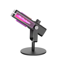 Micrófono de Condensador USB-C Profesional para Escritorio, Cableado, Cardioide, con Cancelación de Ruido, Iluminación RGB, para Juegos y Transmisiones en Vivo, 384KHz 24bit