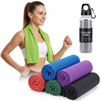 Serviette rafraîchissante en polyester à séchage instantané pour le sport et la gym, sensation fraîche, idéale pour l'extérieur – Meilleure vente