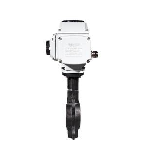 Vanne papillon en fonte électrique à haute efficacité COVNA pour fluides acides et alcalins, type marche/arrêt et régulateur pour l'huile et l'eau - Product Image 1