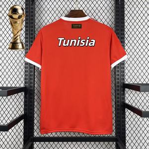 Maillot d'entraînement de l'équipe nationale de <span class=keywords><strong>Tunisie</strong></span> Or 2026 – Kit d'échauffement d'été avec découpe automatisée, séchage rapide, unisexe, style thaïlandais - Product Image 4