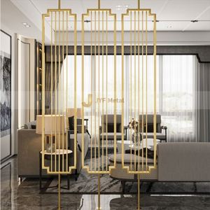 EX693 Innovative Stainless Steel Partition Designs Modern Homes Laser Cut Art Theme Irregular Structure Foldable - Product Image 4