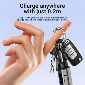 สายชาร์จพกพา 4 in 1 คุณภาพสูงจากโรงงาน ขนาด 0.2 เมตร พร้อมจอ LED แสดงผล รองรับการชาร์จเร็ว PD สำหรับ iPhone และแล็ปท็อป - Product Image 5