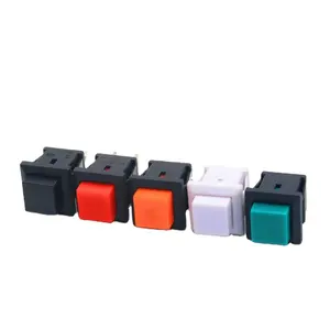 2 pin short square high head button switch, snap-style momentary/latching button switch