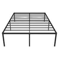 Lit pliant double en fer forgé pour chambre à coucher, appartement, dortoir, écologique