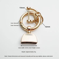 Gantungan Kunci Mobil Profesional Trendy dari Paduan Seng, Perlengkapan Tas, Cincin Pembuka Gerbang, Cincin Jepret, Cincin O
