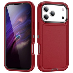 เคสโทรศัพท์กันกระแทก 3 in 1 สำหรับ iPhone 16 17 Pro Max Plus วัสดุ TPU PC รุ่น Armor Robot หลายสี - Product Image 3