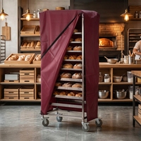 Housses pour chariots de transport alimentaire et de marchandises, 3 couches, en polyester maillé, motif lettres, lavables, épaisses et protectrices