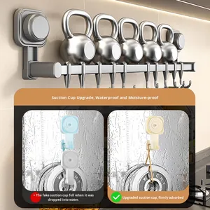New <b>Wall</b> Mounted Kitchen <b>Hook</b> Rack Punch-free Multi-function House Storage Hanger Rack Household Storage Rack Multi-Purpose <b>Hook</b> - Product Image 3