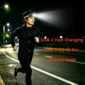 Powerful USB C Fast Charging Rechargeable IP65 Waterproof Headlamp 8 Modes LED 400-1800LM Portable Running Camping Outdoor Work - Product Image 2