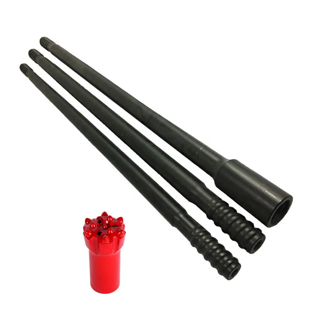 Drilling tools 10 feet hydraulic hammer rock drill rod LHS mf extension rod for gold ore