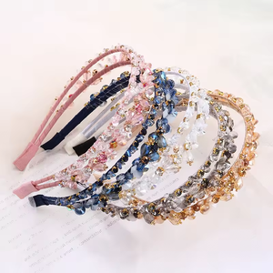 Diadema de cristal con forma de flores, adornos nupciales para el cabello de boda para venta al por mayor - Product Image 2