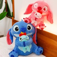 Nouveau modèle de jouets en peluche Stitch, coussin doux en forme d'animal en peluche de 30cm, 45cm, 60cm, 75cm, 90cm pour la décoration de la maison, canapé, lit, voiture, coussin décoratif