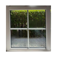 Ventana Abatible de Aluminio, Aleación de Aluminio 6063, Drenaje Oculto, Vidrio Low-E, Aislamiento Acústico para Sala de Estar, NFRC