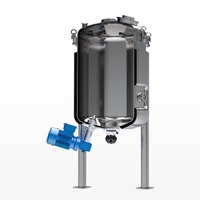 Agitateur magnétique en vrac EMX pour émulsification, mélangeur pour produits alimentaires, chimiques et plastiques, capacité 300L, puissance 7,5kW